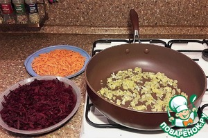 Постный борщ с краснокочанной капустой