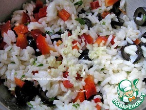 Рисовый салат "Жёлтая роза" Рисовый салат "Жёлтая роза"