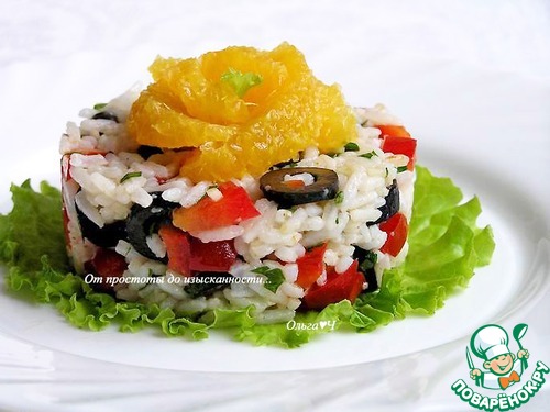 Рисовый салат "Жёлтая роза" Рисовый салат "Жёлтая роза"