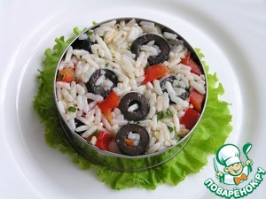 Рисовый салат "Жёлтая роза" Рисовый салат "Жёлтая роза"