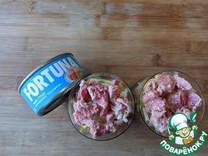 Салат из тунца с йогуртовой заправкой Салат из тунца с йогуртовой заправкой