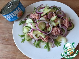 Салат из тунца с ржаными крошками Салат из тунца с ржаными крошками