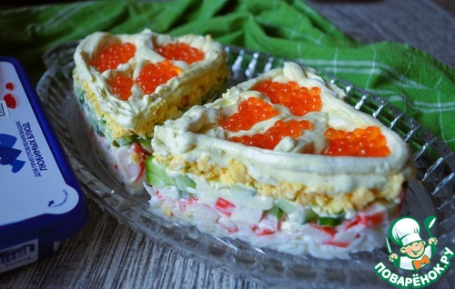 Салат с крабовыми палочками "Лёгкий" Салат с крабовыми палочками "Лёгкий"