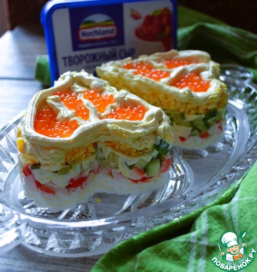 Салат с крабовыми палочками "Лёгкий" Салат с крабовыми палочками "Лёгкий"