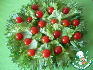 Салат с плавленым сыром и форелью