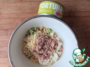 Салат с тунцом "Мирослава" Салат с тунцом "Мирослава"