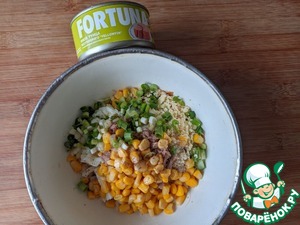 Салат с тунцом "Мирослава" Салат с тунцом "Мирослава"