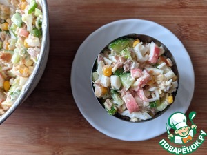 Салат с тунцом "Мирослава" Салат с тунцом "Мирослава"