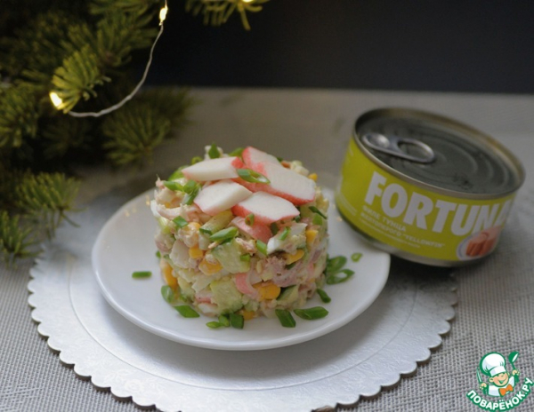 Салат с тунцом "Мирослава" Салат с тунцом "Мирослава"