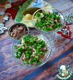 Салат слоёный "Новогодний"