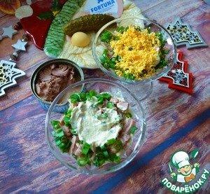 Салат слоёный "Новогодний"