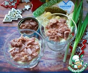 Салат слоёный "Новогодний"