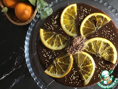 Шоколадно-апельсиновый чизкейк Шоколадно-апельсиновый чизкейк