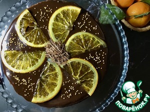 Шоколадно-апельсиновый чизкейк Шоколадно-апельсиновый чизкейк