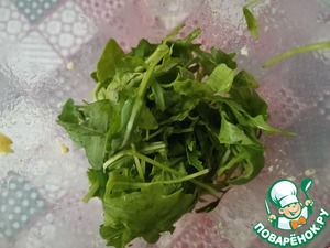 Соус с кабачком и руколой