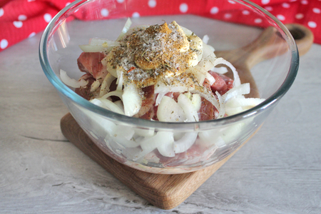 Стейк, замаринованный в майонезном #махеевъ маринаде, с яйцом Стейк, замаринованный в майонезном #махеевъ маринаде, с яйцом