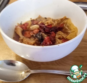 Суп из копчёной капусты и чарисо Суп из копчёной капусты и чарисо