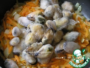 Суп с жёлтой чечевицей и мидиями Суп с жёлтой чечевицей и мидиями