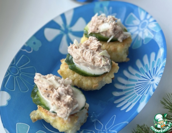 Закуска «Тунец на рисовой подушке» Закуска «Тунец на рисовой подушке»