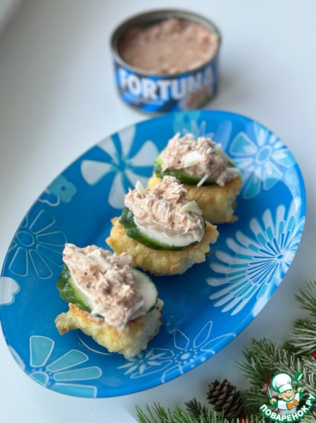 Закуска «Тунец на рисовой подушке» Закуска «Тунец на рисовой подушке»