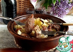 Запечённая пряная индейка с молодой капустой