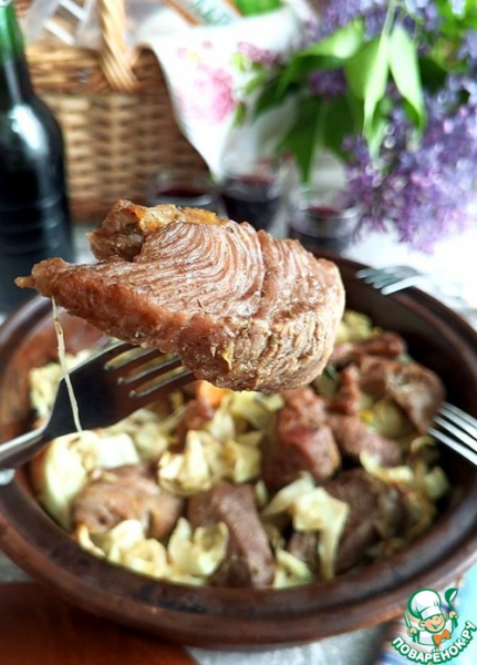 Запечённая пряная индейка с молодой капустой